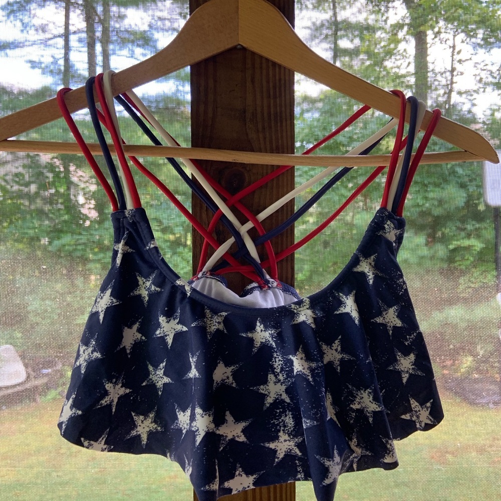 America Strappy Bikini Top